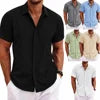 Camisa Masculina Vintage de Linho