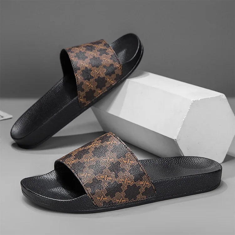 Chinelo de couro de designer