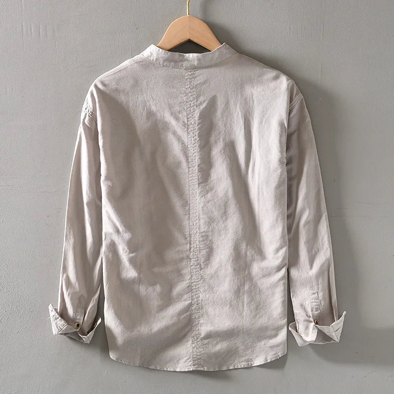 Camisas de Linho  Alta Qualidade Estilo Casual