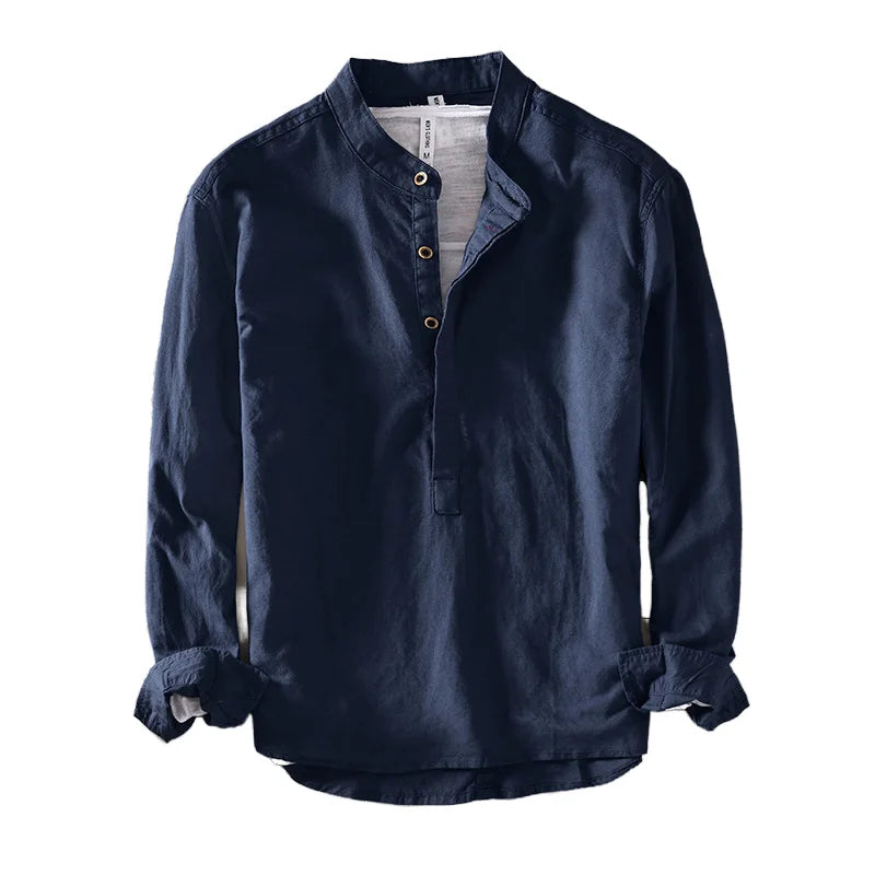 Camisas de Linho  Alta Qualidade Estilo Casual