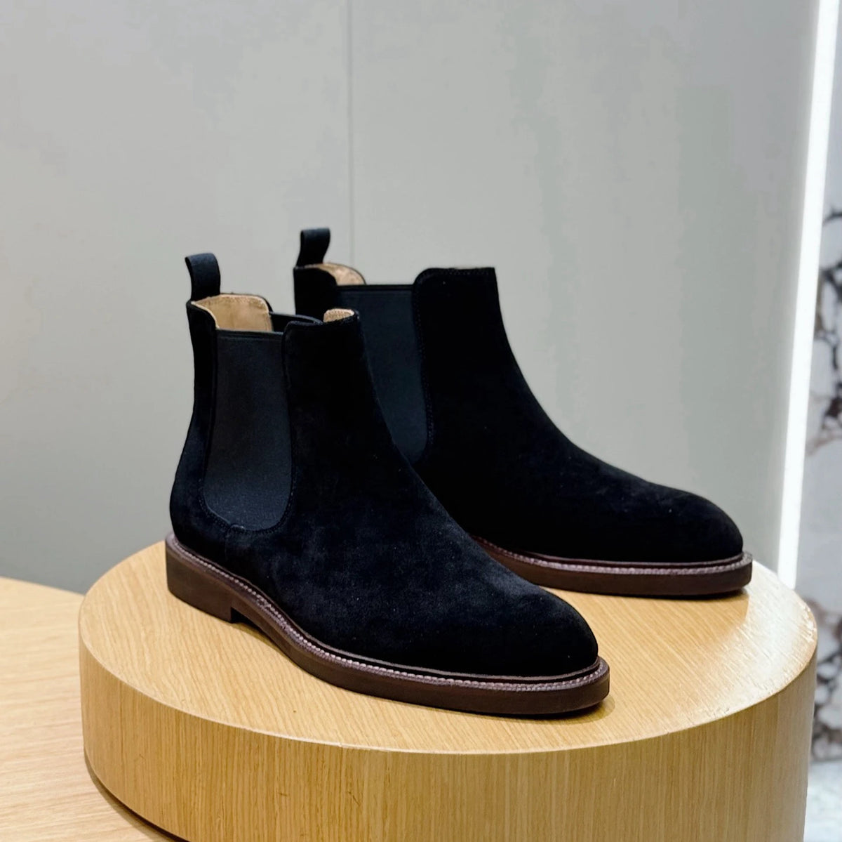 Botas Chelsea de Pele Italiana Casual