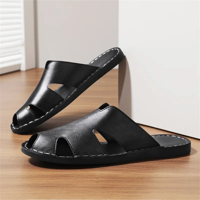 Chinelo de couro leve