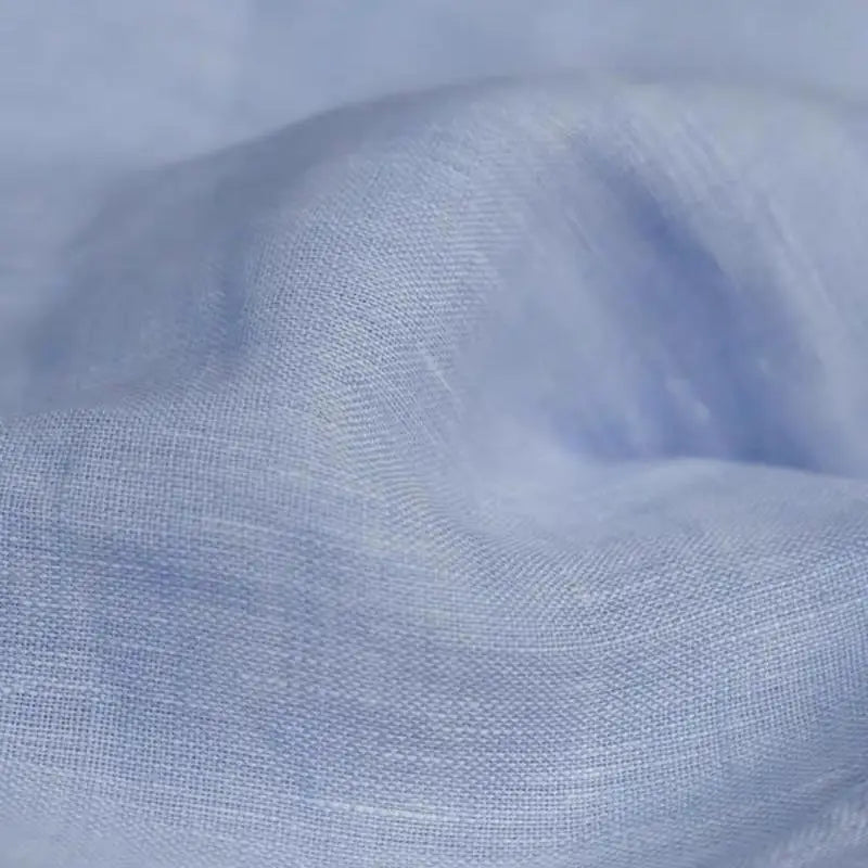 Camisa de Linho Italiano Vintage Britânico Slim-Fit