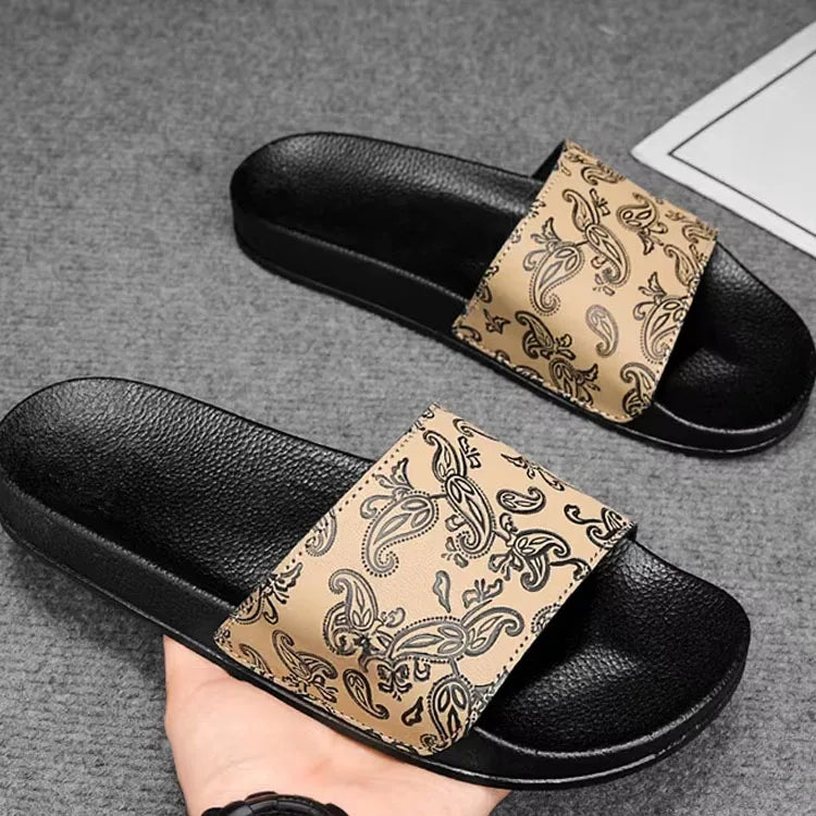 Chinelo de couro de designer