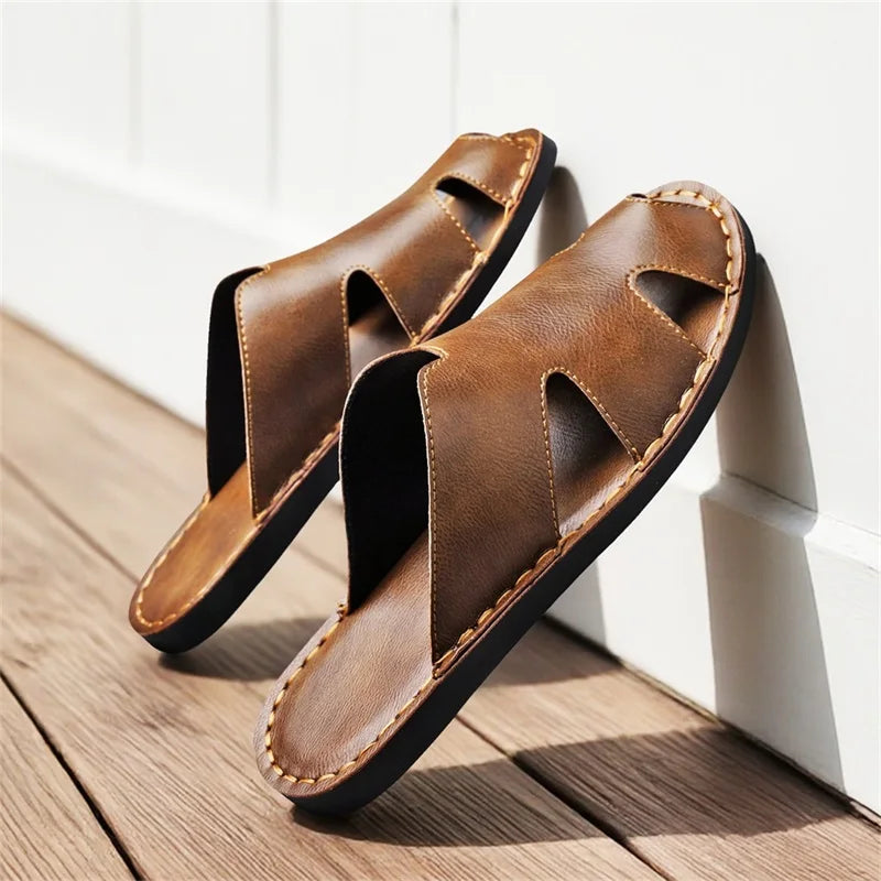 Chinelo de couro leve