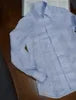 Camisa de Linho Italiano Vintage Britânico Slim-Fit
