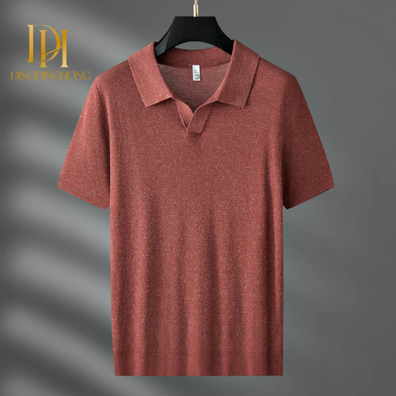 Camisa POLO de Linho Tricotada