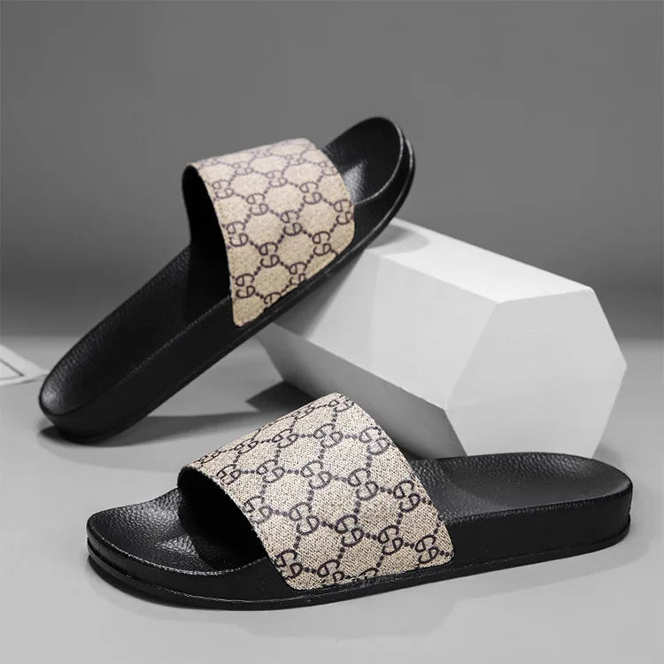 Chinelo de couro de designer