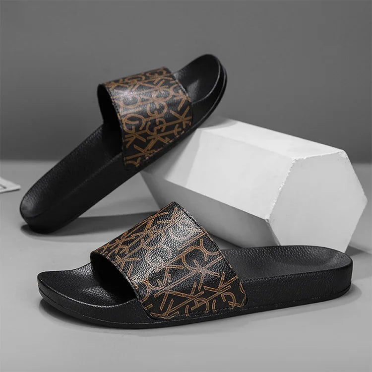 Chinelo de couro de designer