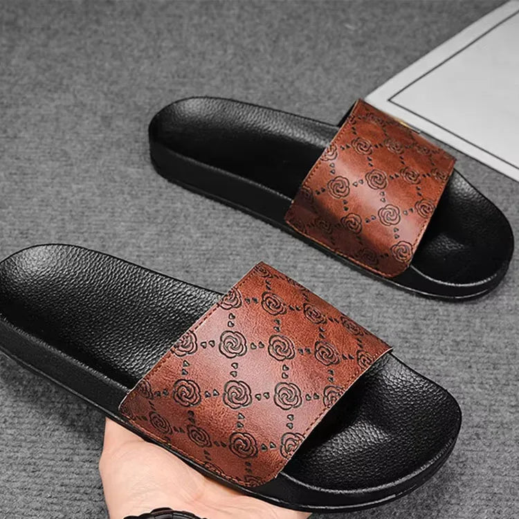 Chinelo de couro de designer