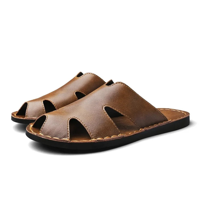Chinelo de couro leve