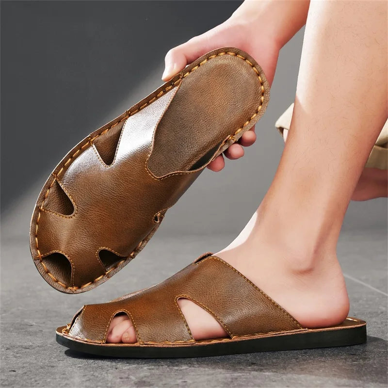 Chinelo de couro leve
