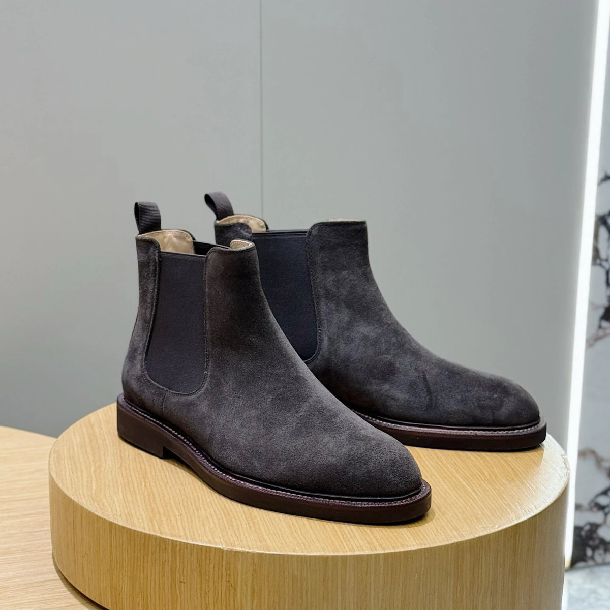 Botas Chelsea de Pele Italiana Casual
