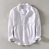 Camisas de Linho  Alta Qualidade Estilo Casual