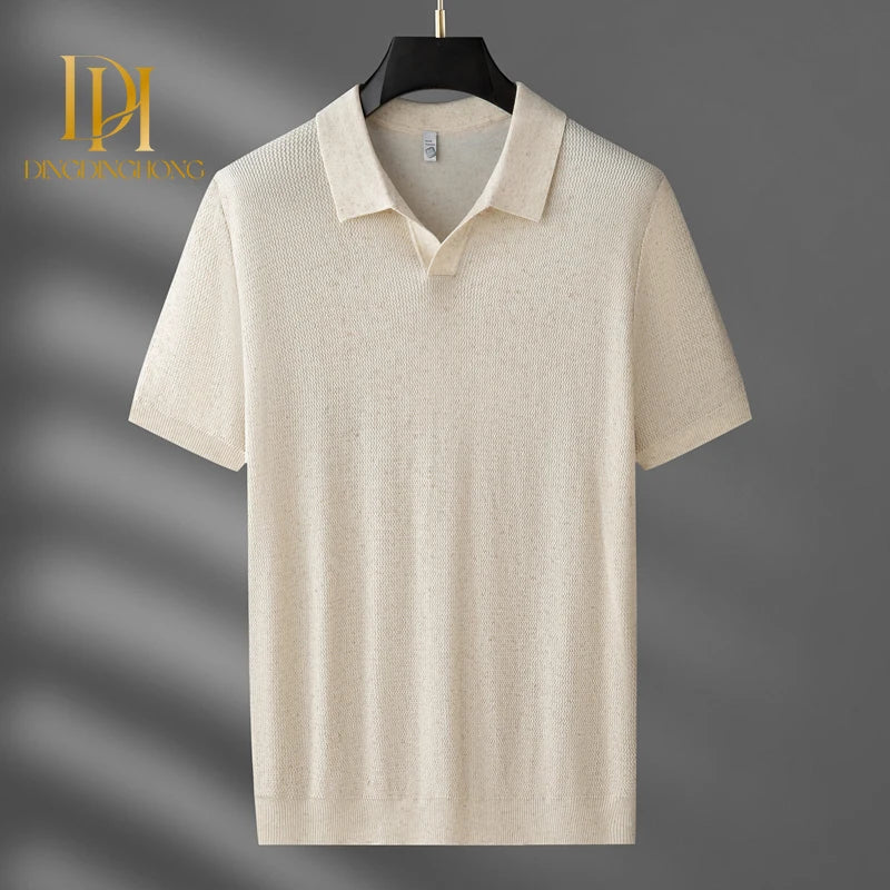 Camisa POLO de Linho Tricotada