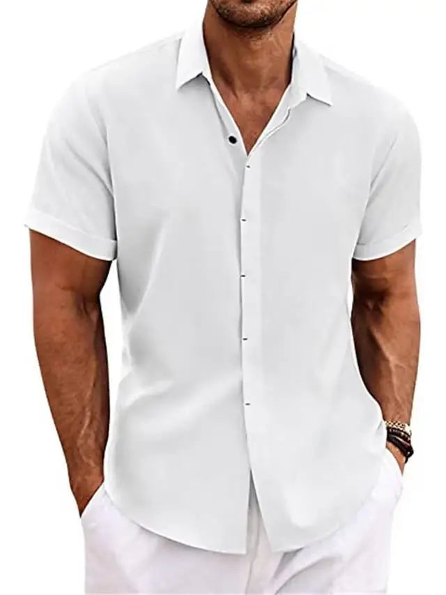Camisa Masculina Vintage de Linho