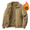 Jaqueta de Inverno Casual com Forro de Moletom 100% Algodão