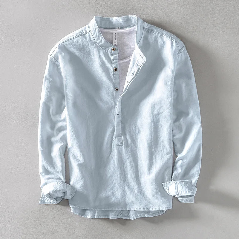 Camisas de Linho  Alta Qualidade Estilo Casual