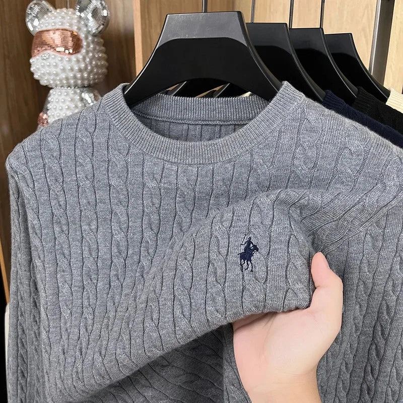 Suéter de malha de jacquard