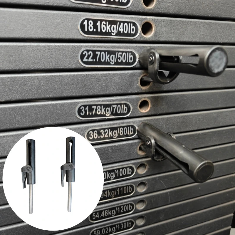 2 pacote pino de pilha de peso 8mm super grupo treinamento de força carregamento de peso diminuição pino equipamentos de ginástica acessórios de substituição