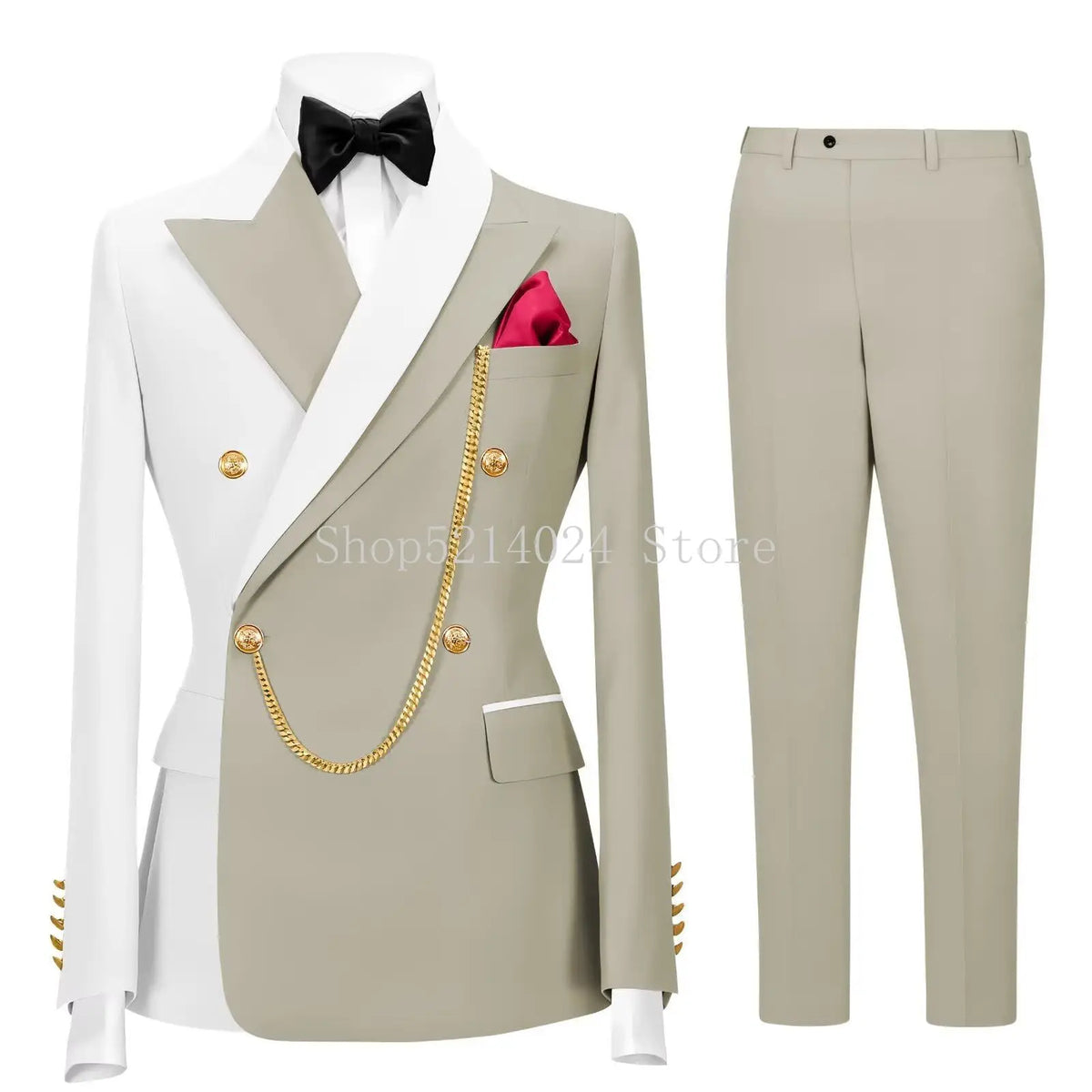 Terno Formal Slim-Fit de Botão Duplo