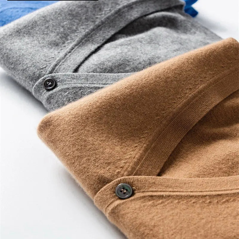 Cardigan malha de caxemira