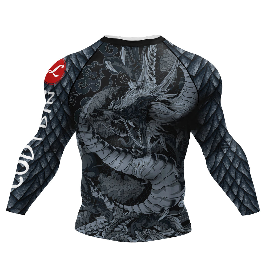 Camiseta de Compressão Masculina Cody Lundin para Academia, Rashguard de Manga Longa com Sublimação, Jersey Personalizado para BJJ Jiu Jitsu e Boxe