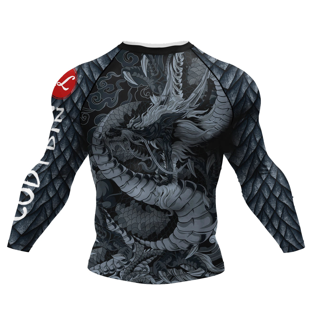 Camiseta de Compressão Masculina Cody Lundin para Academia, Rashguard de Manga Longa com Sublimação, Jersey Personalizado para BJJ Jiu Jitsu e Boxe