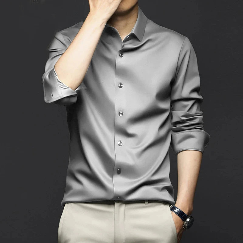 Camisa Formal Casual Estiramento Suave