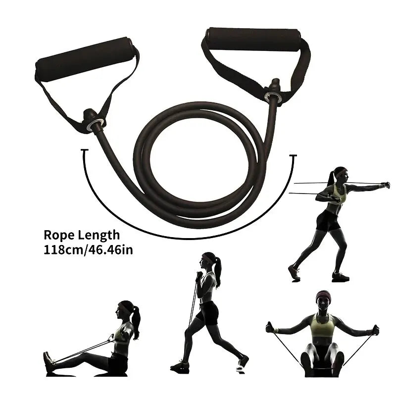 Faixas de resistência com alças, faixas de exercício, faixas de treino com alças para homens e mulheres, equipamentos de treinamento de força em casa