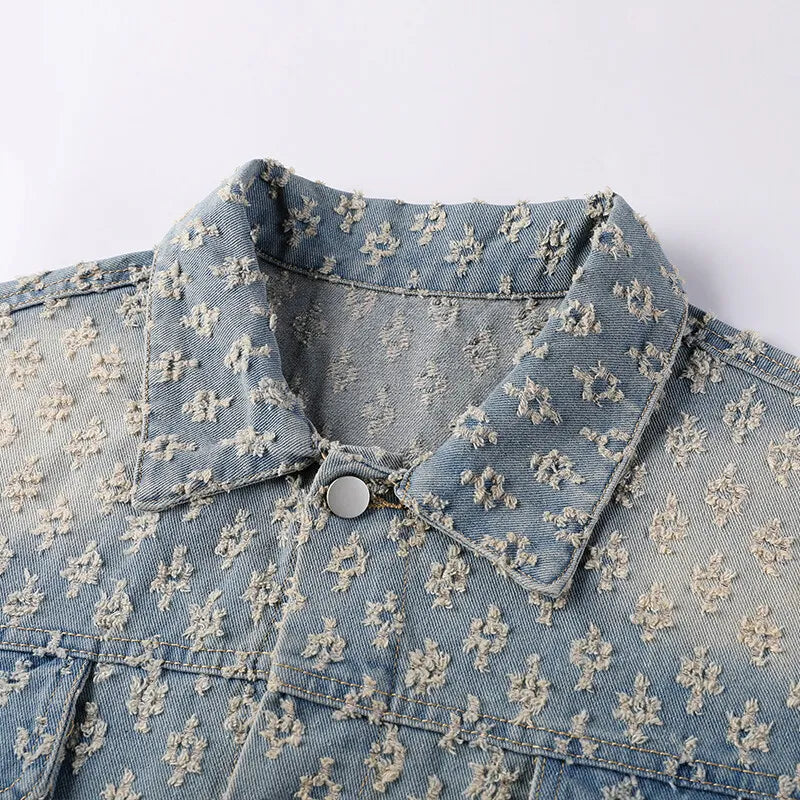 Jaqueta jeans estilo coreano