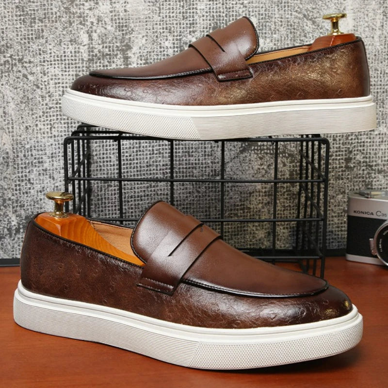 Sapatos Casuais Estilo Britânico Mocassins