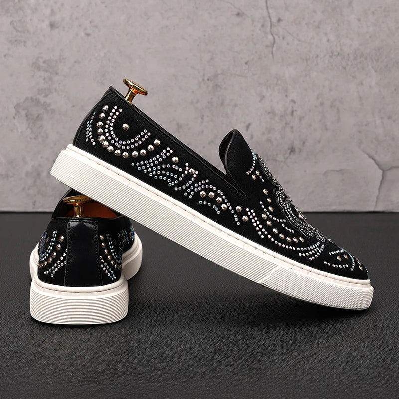 Ténis Casuais Rock Punk Loafers