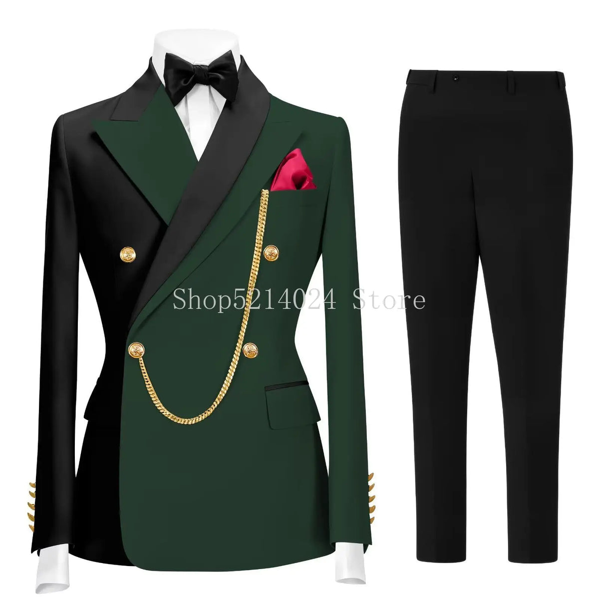 Terno Formal Slim-Fit de Botão Duplo