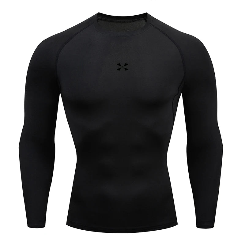 Camisa de compressão t dos homens verão roupas esportivas correndo camiseta elástica secagem rápida esporte topos t atlético ginásio treino camisas