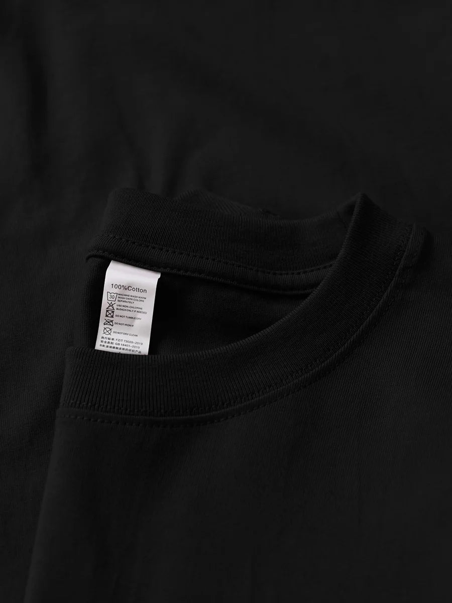 T-shirt oversized algodão manga curta