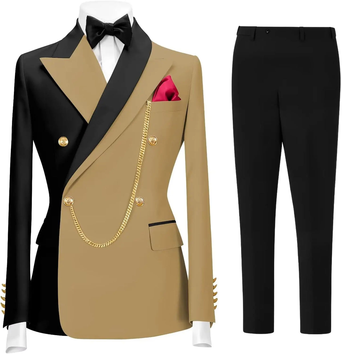 Terno Formal Slim-Fit de Botão Duplo