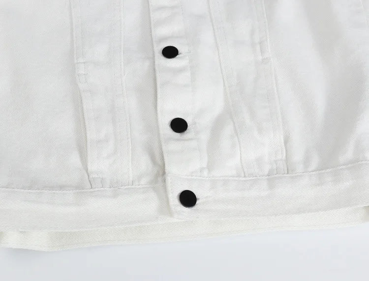 Colete Jeans com Gola Entalhada