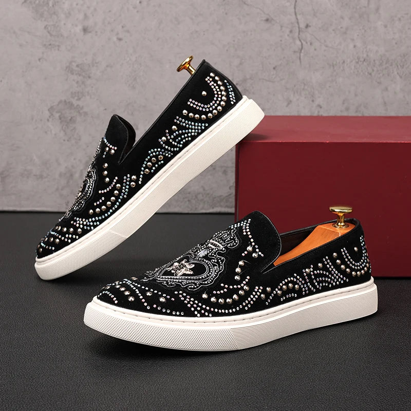 Ténis Casuais Rock Punk Loafers