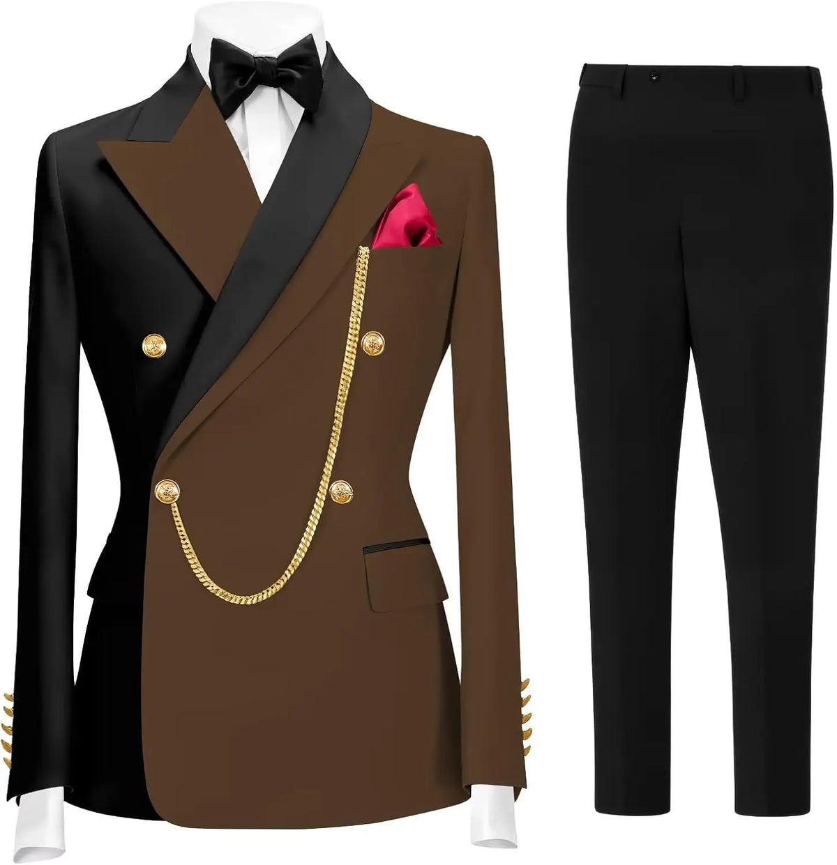 Terno Formal Slim-Fit de Botão Duplo