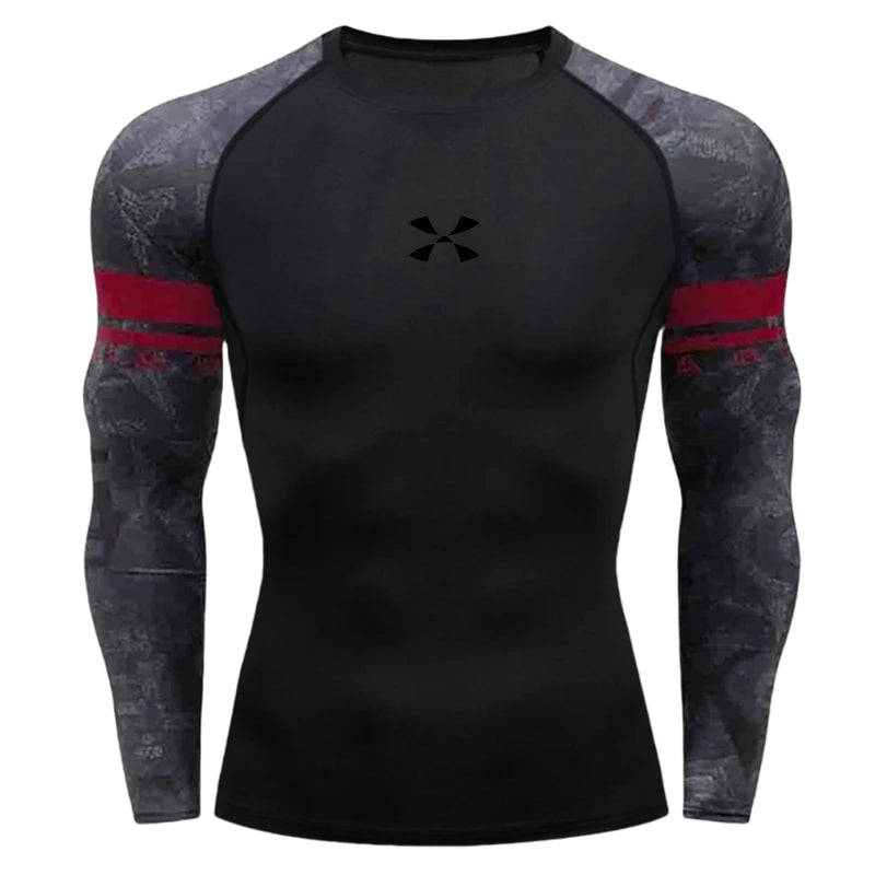 Cody Lundin Camiseta masculina de compressão para academia, camiseta de natação por atacado, roupa de ginástica slim fit compressão de proteção contra queimaduras