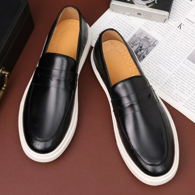 Sapatos Casuais Estilo Britânico Mocassins