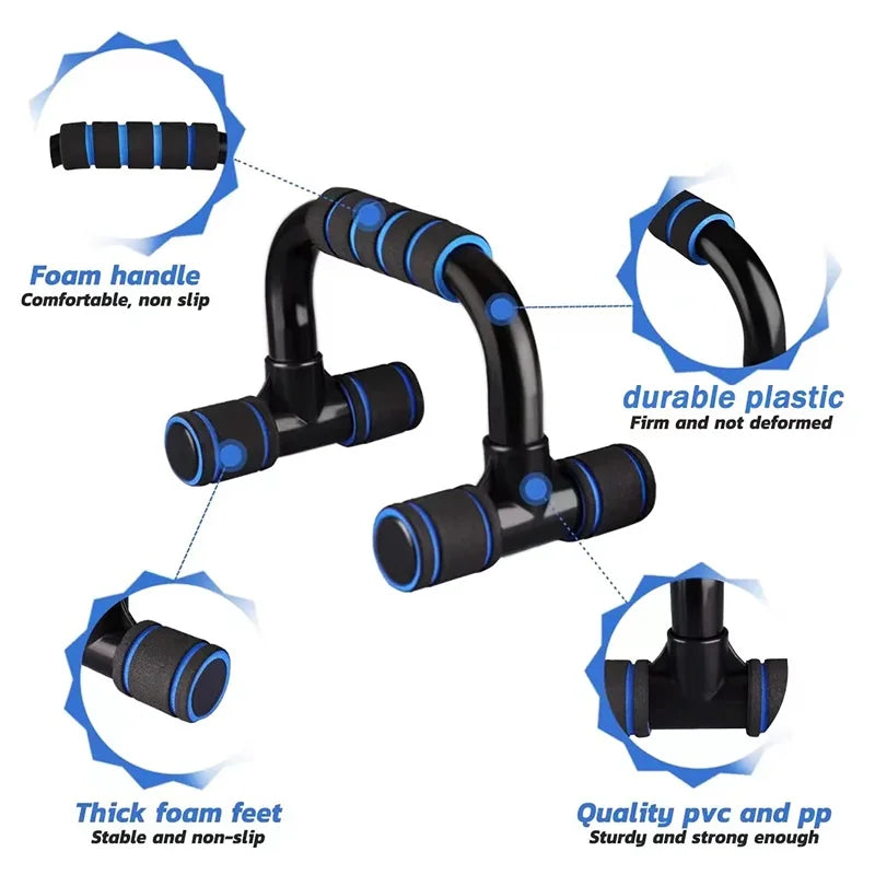 Rack push-up em forma de U, Equipamento Fitness, Punho de Esponja de Mão, Treino Muscular, Barra Push Up, Peito, Ginásio em Casa, Musculação, 1 Par