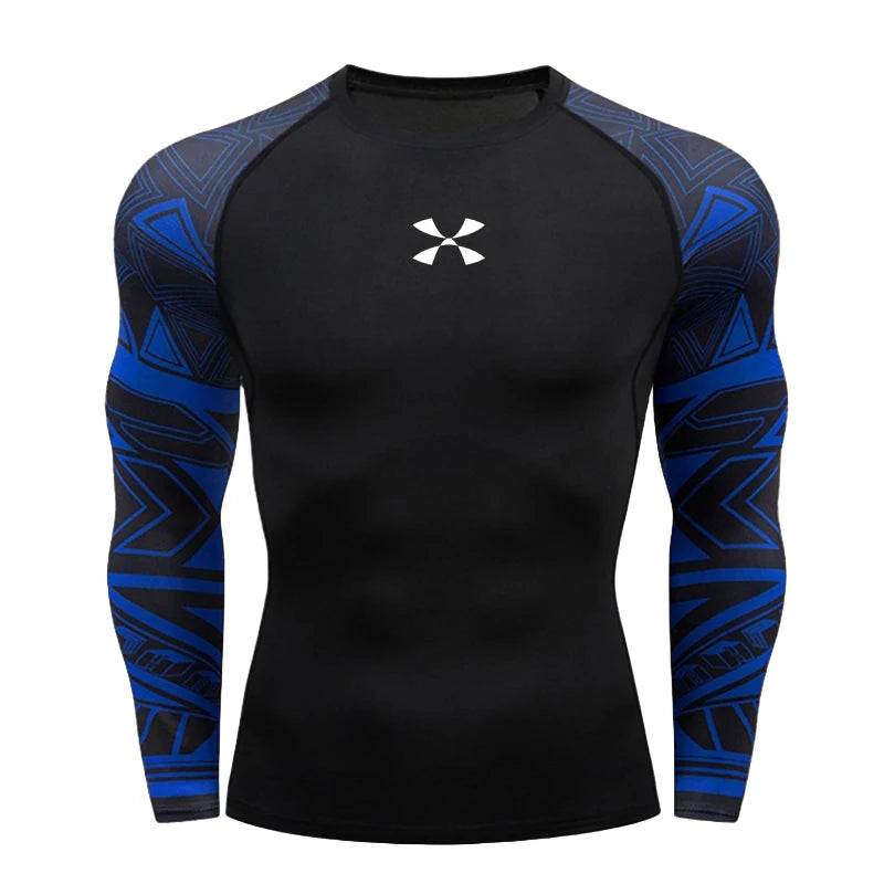 Cody Lundin Camiseta masculina de compressão para academia, camiseta de natação por atacado, roupa de ginástica slim fit compressão de proteção contra queimaduras