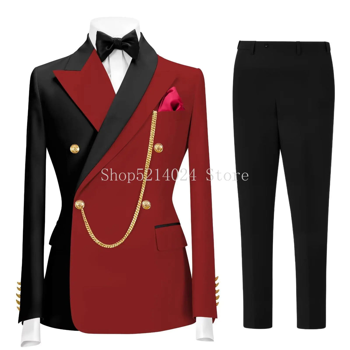 Terno Formal Slim-Fit de Botão Duplo