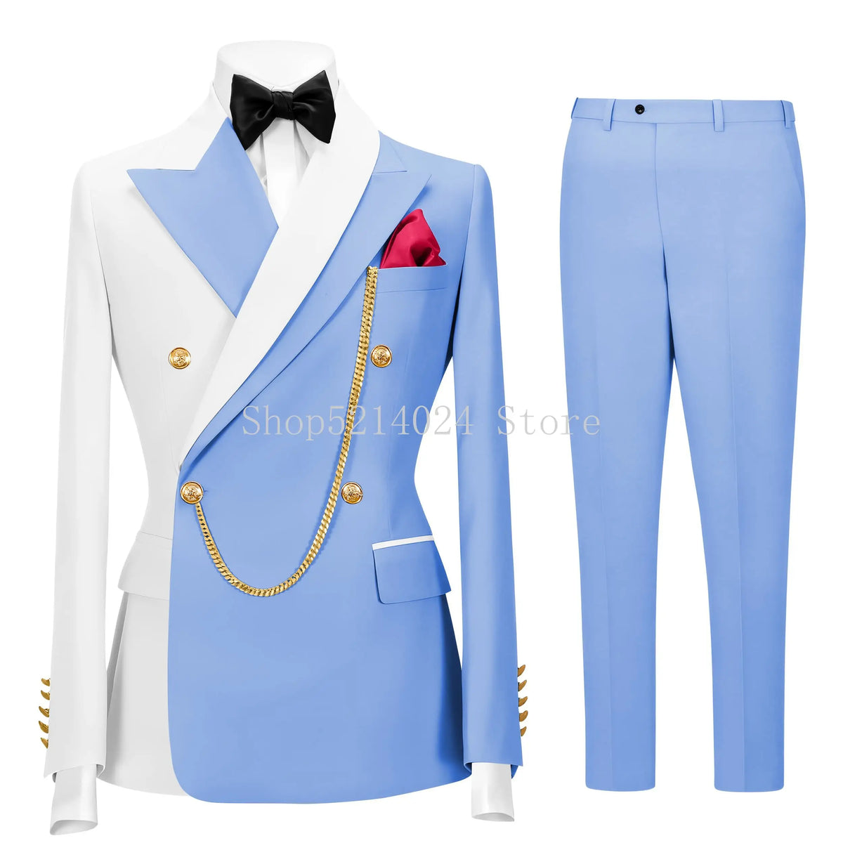 Terno Formal Slim-Fit de Botão Duplo
