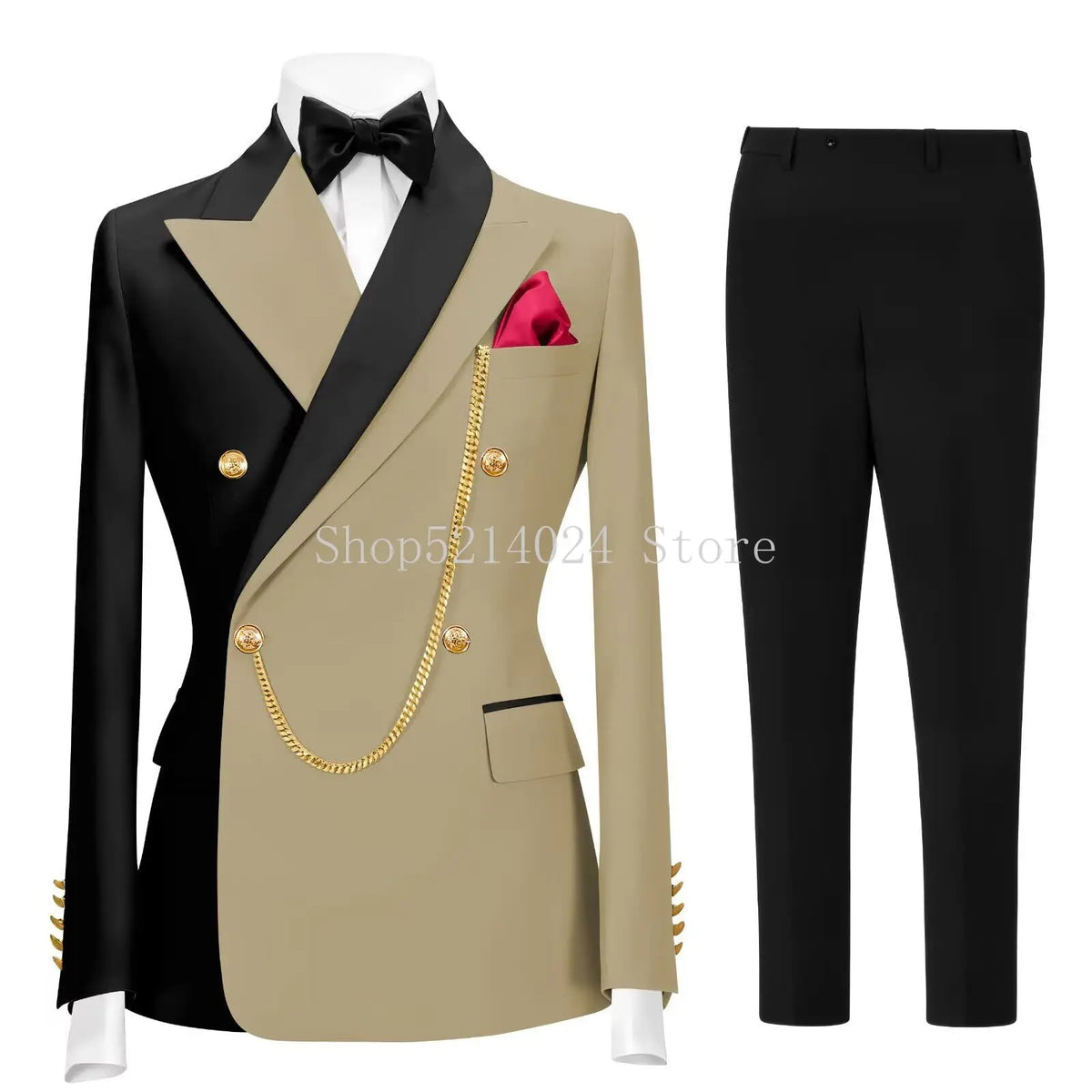 Terno Formal Slim-Fit de Botão Duplo