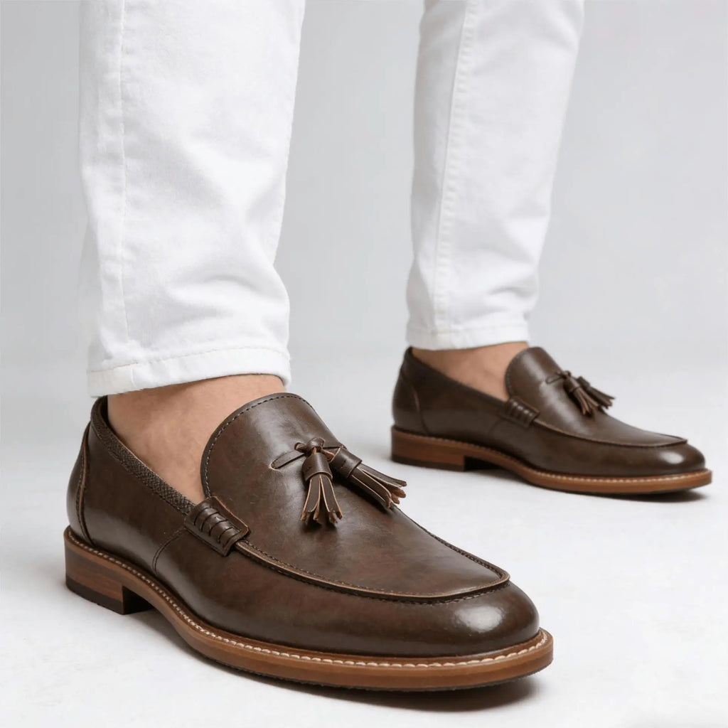 Mocassins de couro