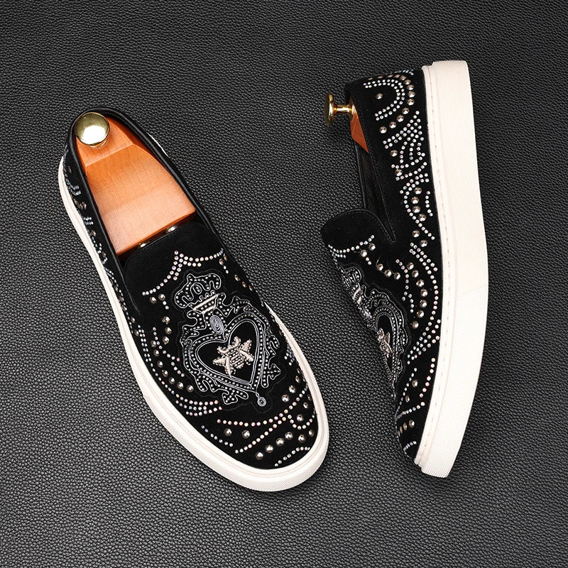 Ténis Casuais Rock Punk Loafers