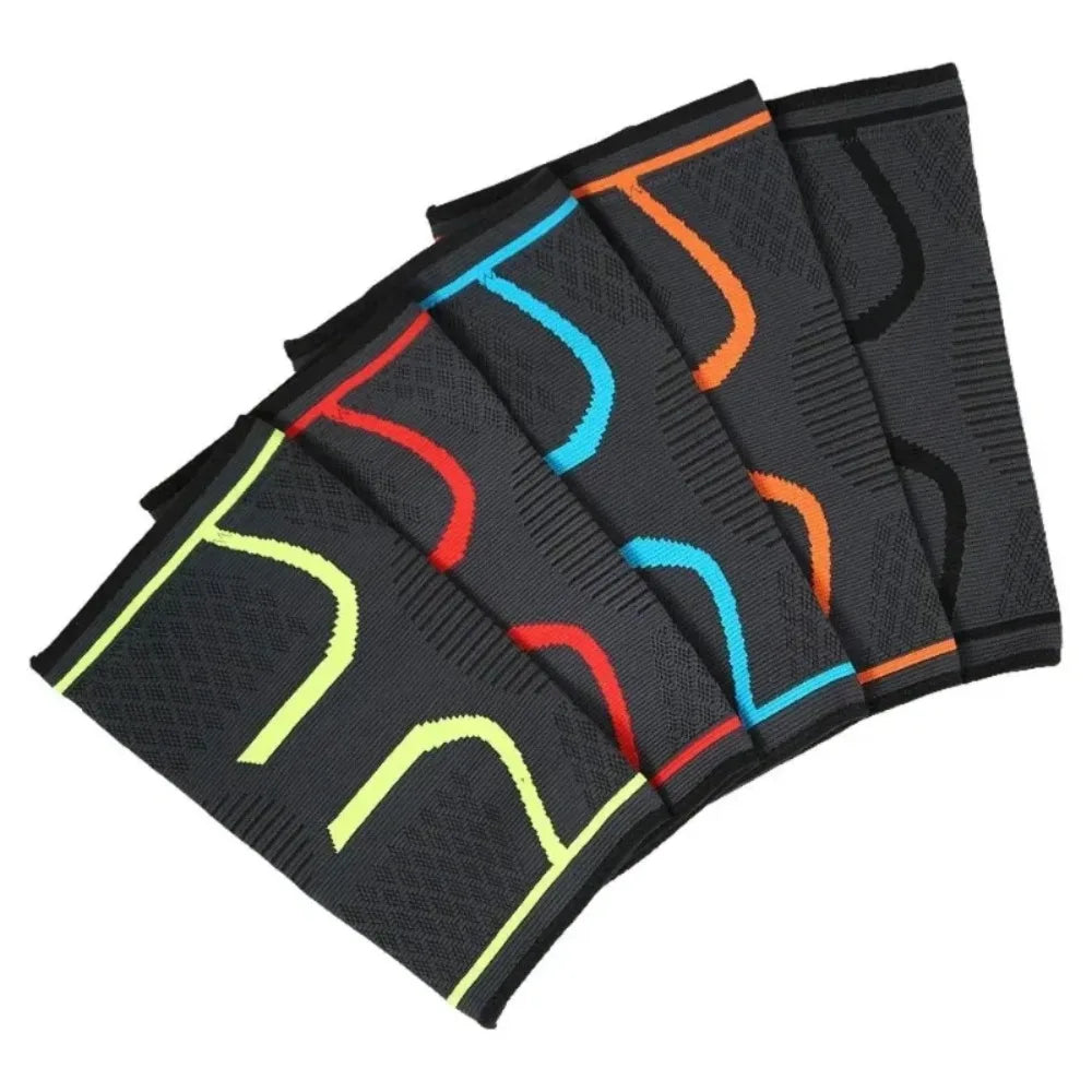 2 pçs fitness correndo ciclismo joelheiras suporte elástico náilon esporte compressão segurança vôlei ginásio esporte cinta protetor